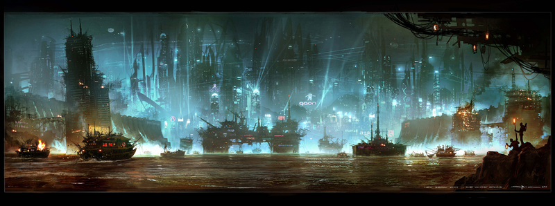 Illustration for article titled An Exclusive Look at the Stunning Concept Art Behind Cloud Atlas' Future Seoul
